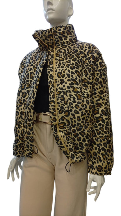 Chaqueta Puffer Animal Print