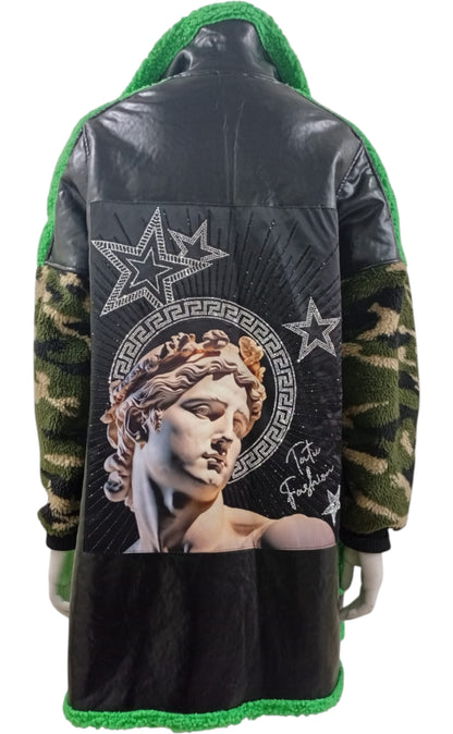 Chaqueta Turca Estampado Dios Apolo – Estilo con arte y brillo