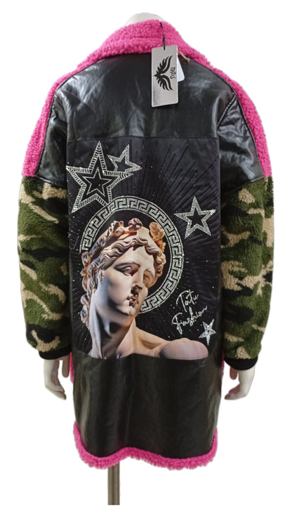 Chaqueta Turca Estampado Dios Apolo – Estilo con arte y brillo