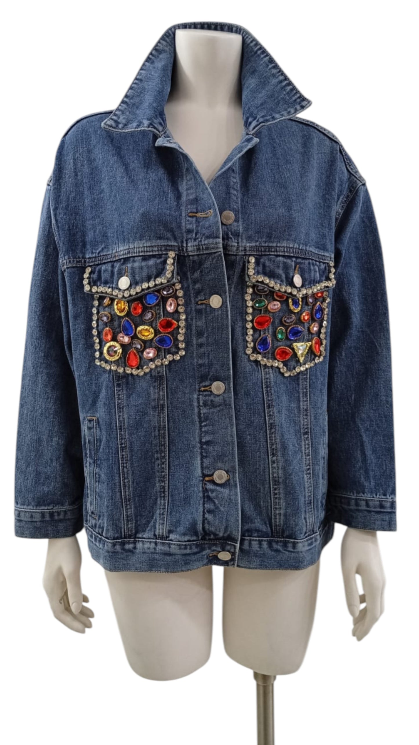 Chaqueta de Mezclilla con Diseño Español Moderno Ofertas!