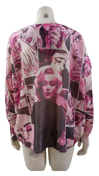 Suéter Italiano Marilyn Monroe – Estilo icónico con toque femenino