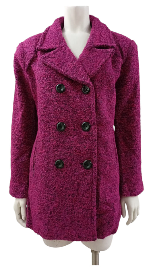 Abrigo Peludo Tejido Entrelazado – Otoño Invierno