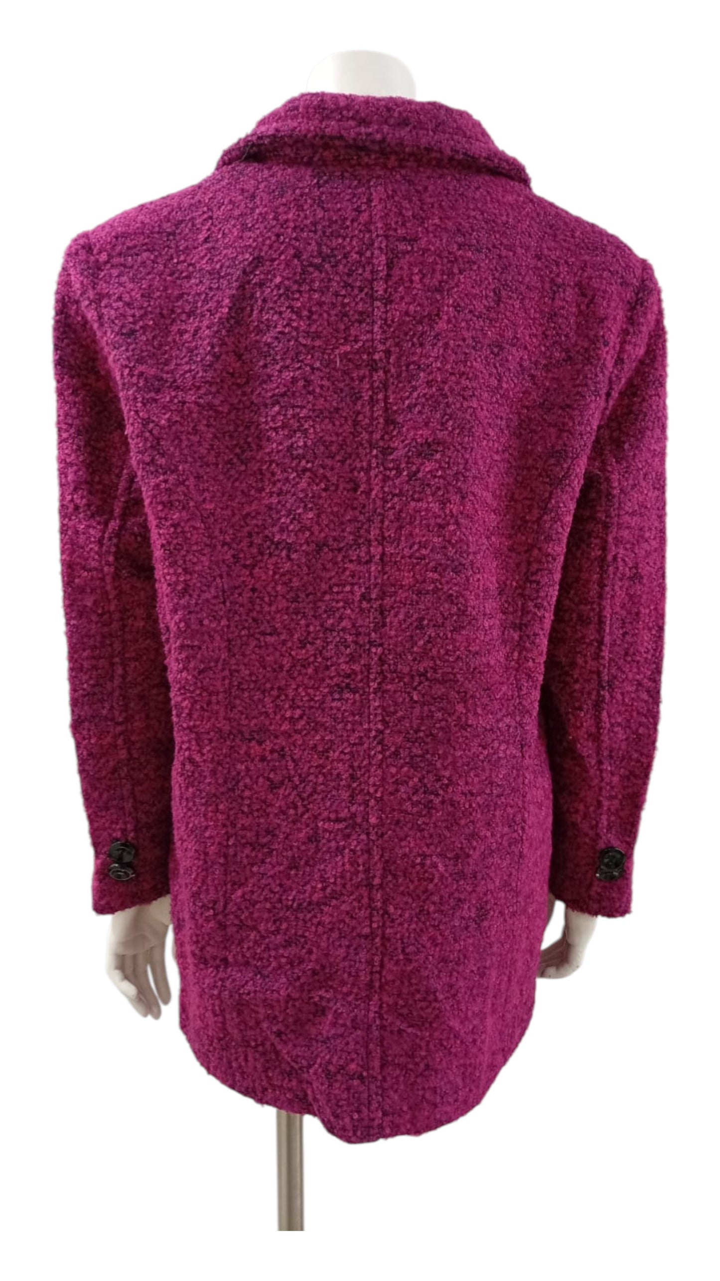 Abrigo Peludo Tejido Entrelazado – Otoño Invierno