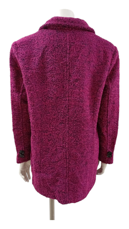 Abrigo Peludo Tejido Entrelazado – Otoño Invierno