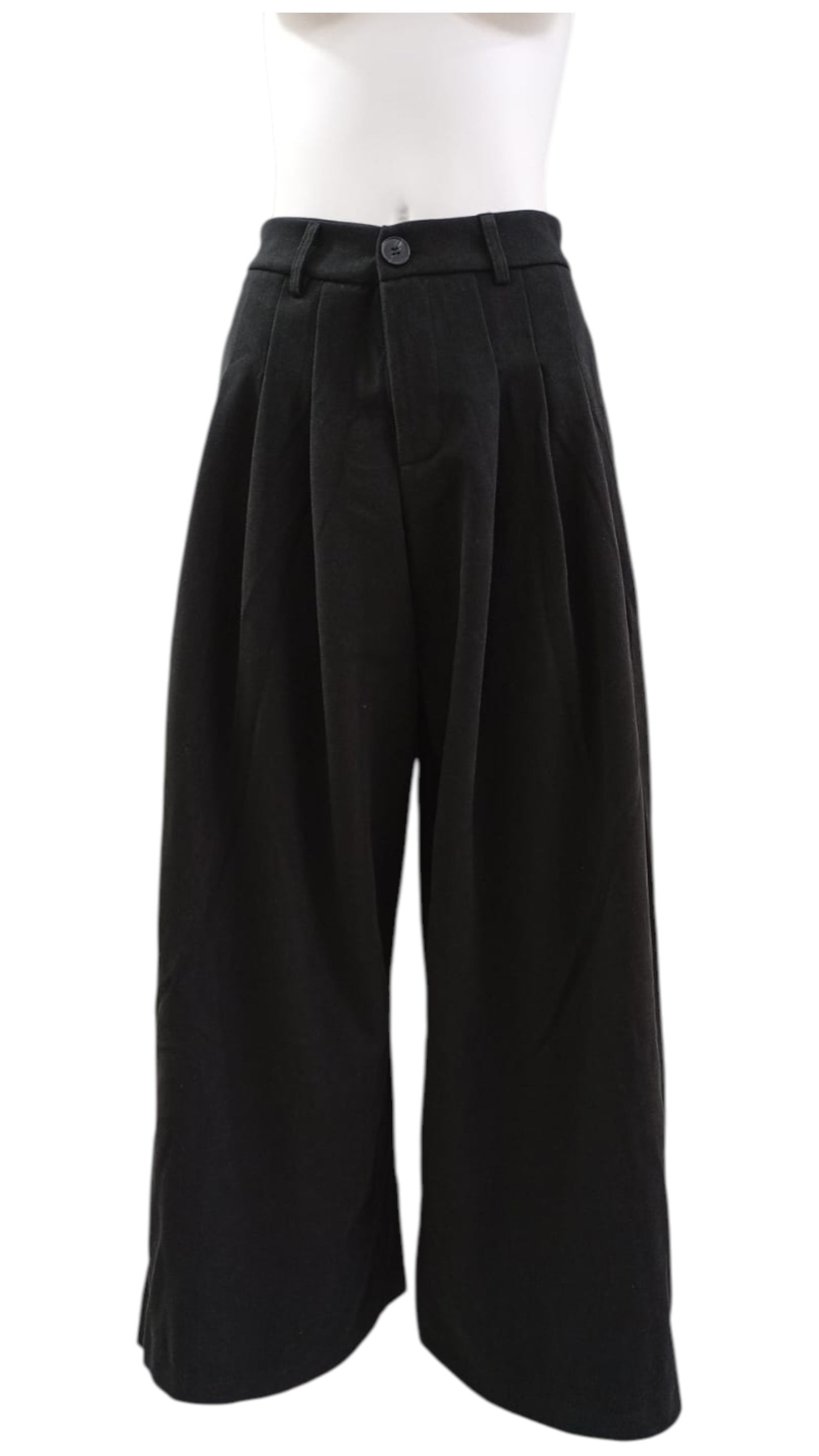 Pantalón Pata Ancha con Pliegues – Elegancia Cómoda y Atemporal