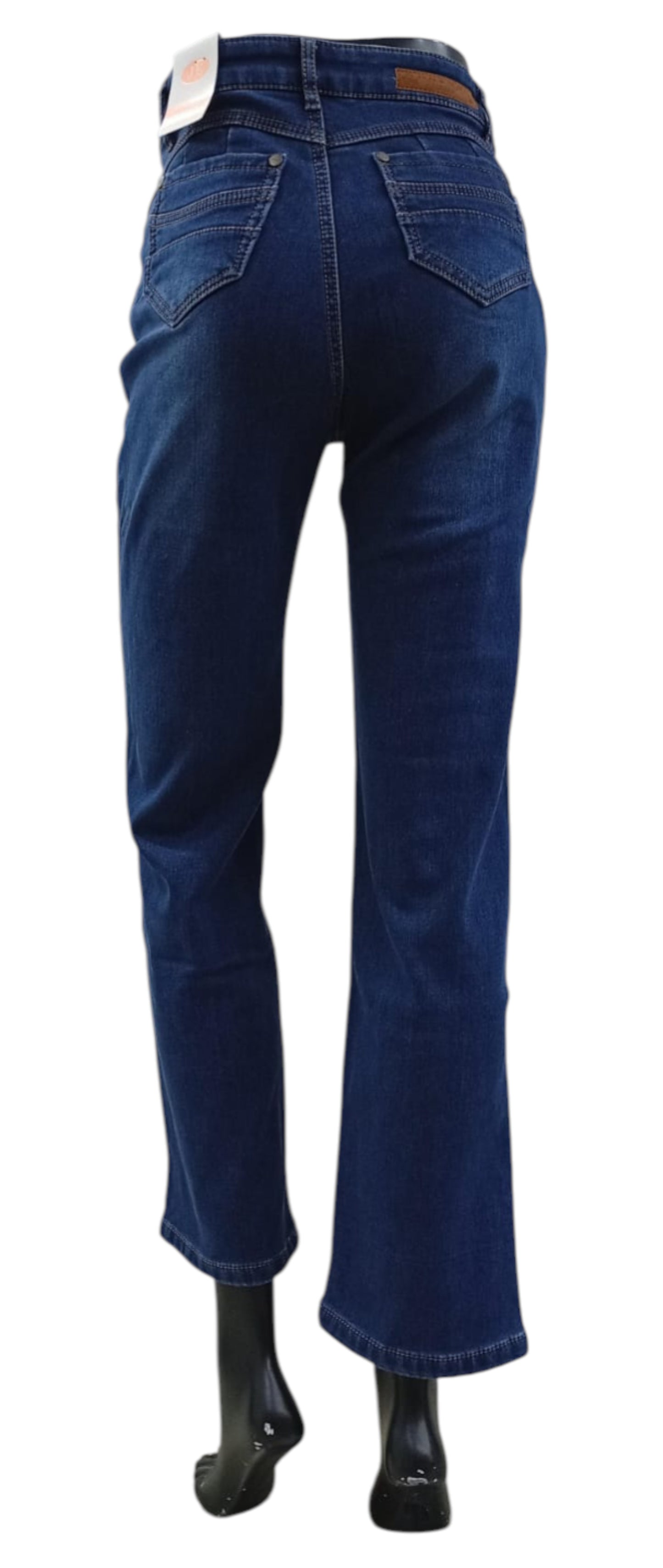 Jeans Denim Afranelado Tiro Recto – Colores Negro, Gris y Azul
