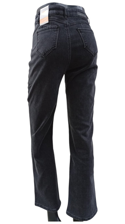 Jeans Denim Afranelado Tiro Recto – Colores Negro, Gris y Azul
