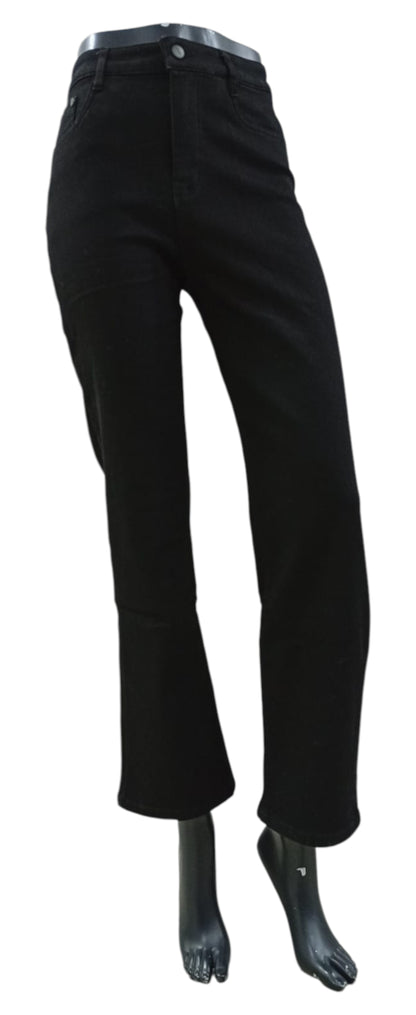 Jeans Denim Afranelado Tiro Recto – Colores Negro, Gris y Azul