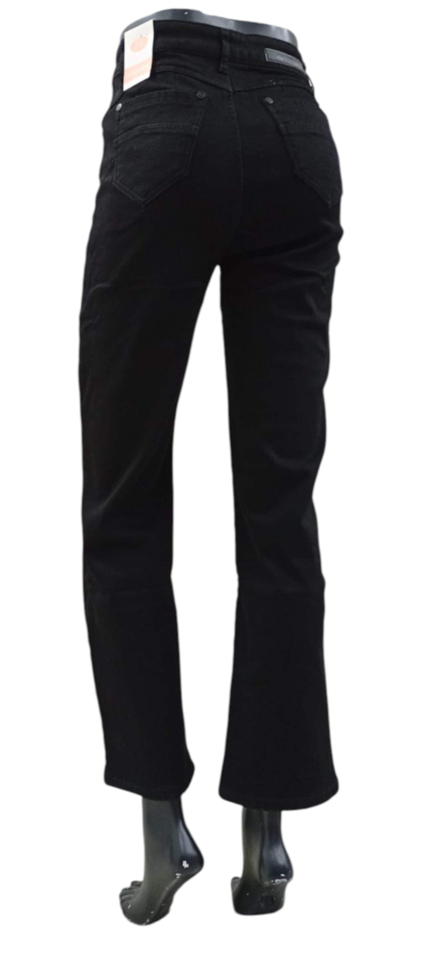Jeans Denim Afranelado Tiro Recto – Colores Negro, Gris y Azul