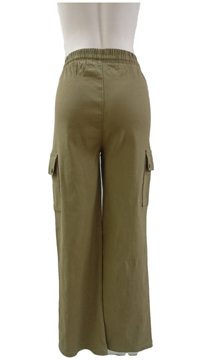 Pantalón Cargo Elasticado – Comodidad y Estilo que se Mueve Contigo