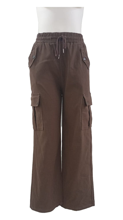 Pantalón Cargo Elasticado – Comodidad y Estilo que se Mueve Contigo