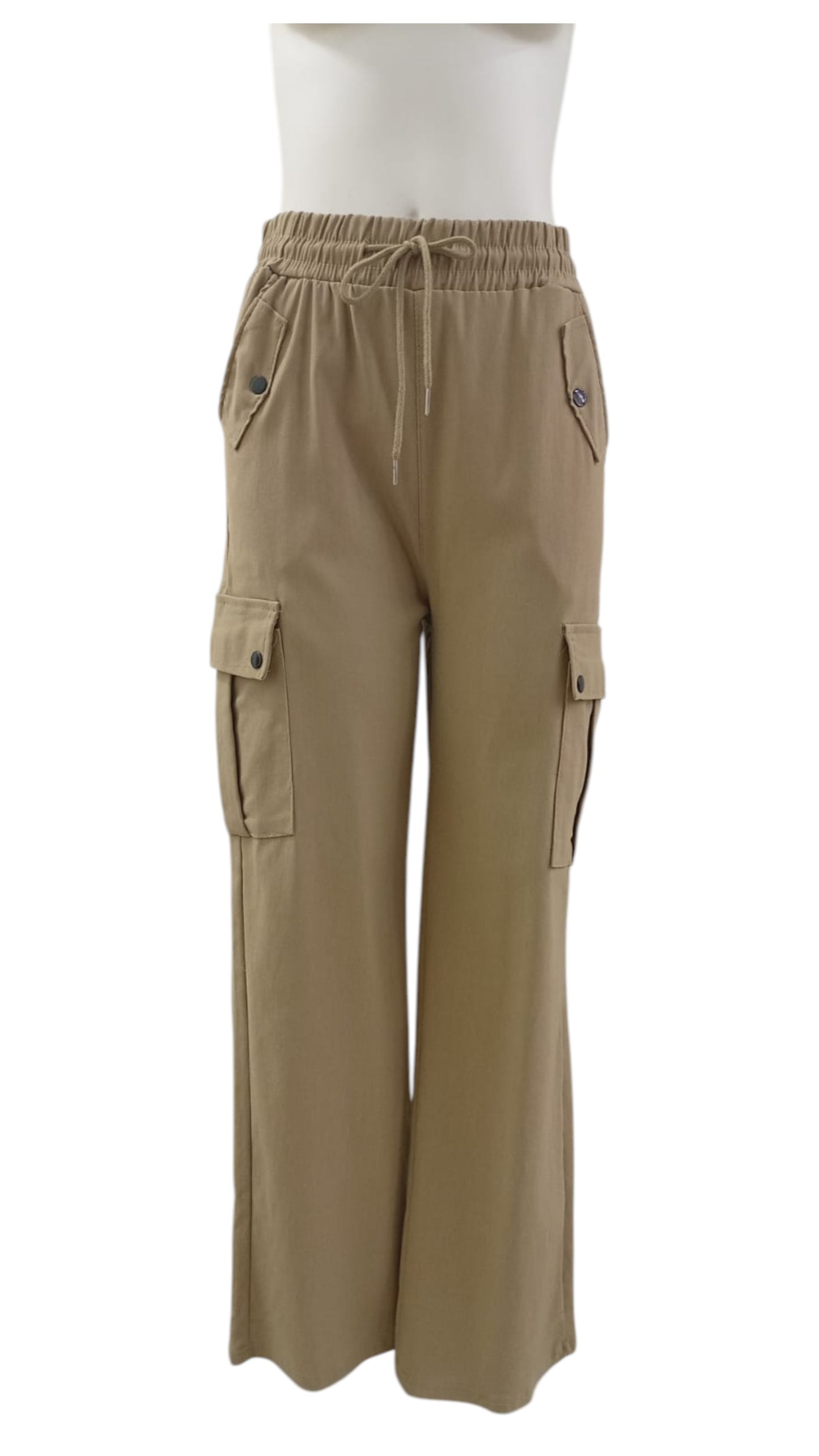 Pantalón Cargo Elasticado – Comodidad y Estilo que se Mueve Contigo