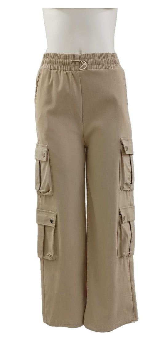 Pantalón Cargo Elasticado – Comodidad y Estilo que se Mueve Contigo
