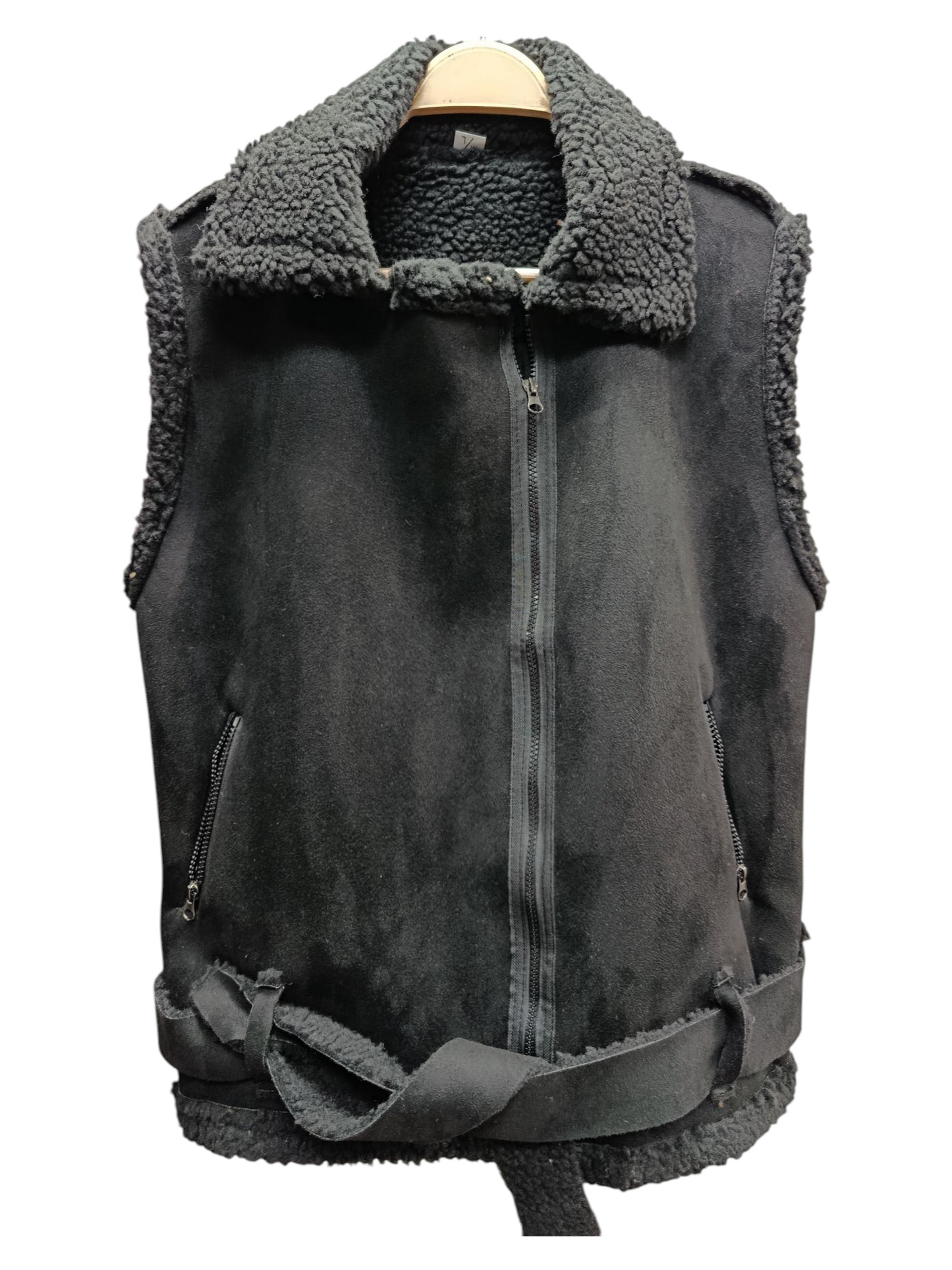 Chaqueta sin Mangas de Ecocuero con Forro de Lana – Estilo que Abriga